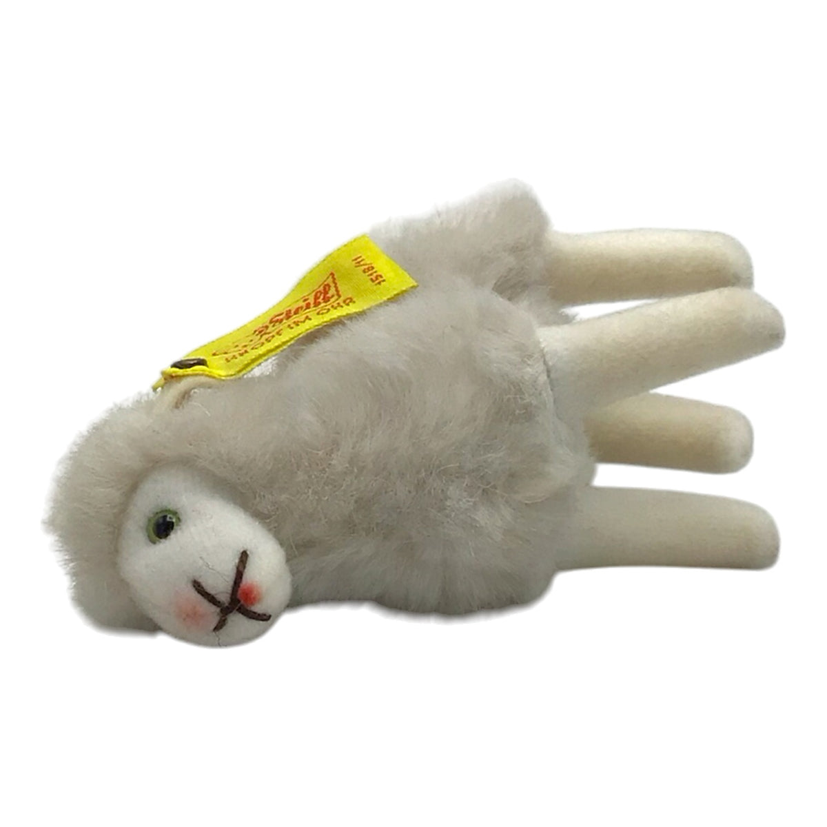 German Steiff Miniature Flori Sheep Mohair Stuffed Animal 1518/11