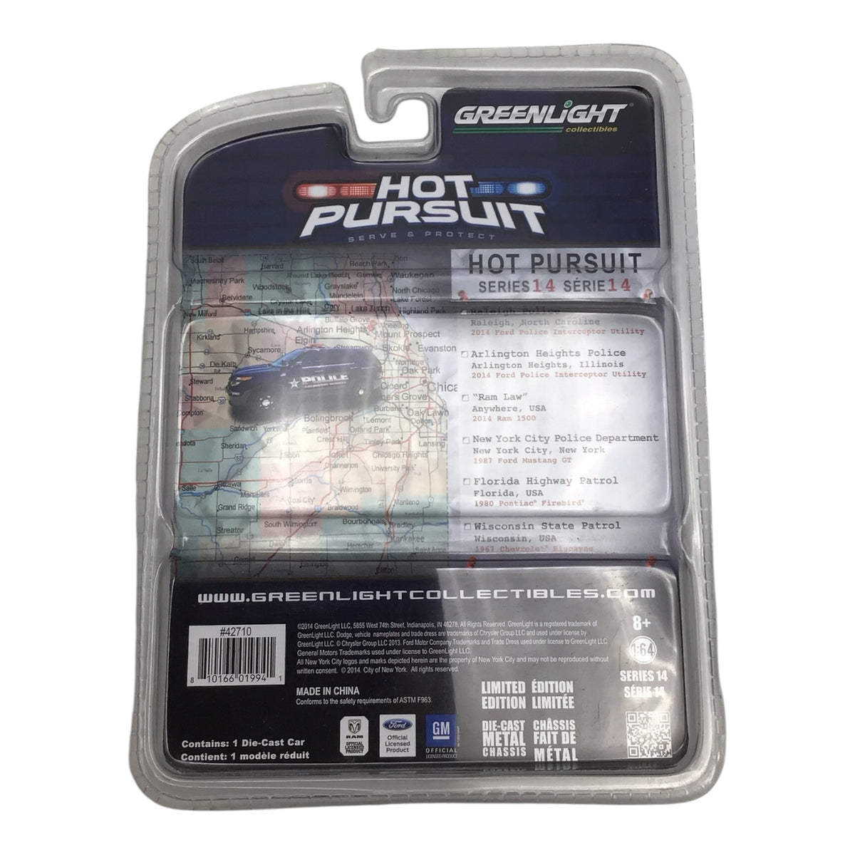 Greenlight Collectibles Hot Pursuits - 2014 Ford Police Interceptor Utility