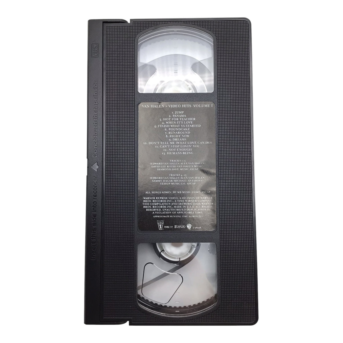 Van Halen Video Hits Volume 1 VHS Tape