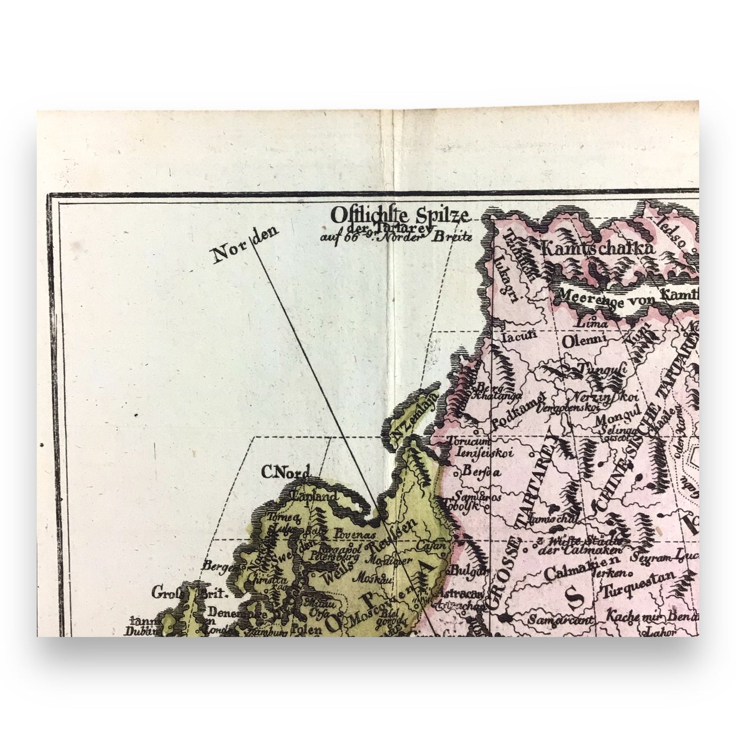 1749 "Carte von der Alten Welt" by Vaugondy – Rare Antique Copper Engraving