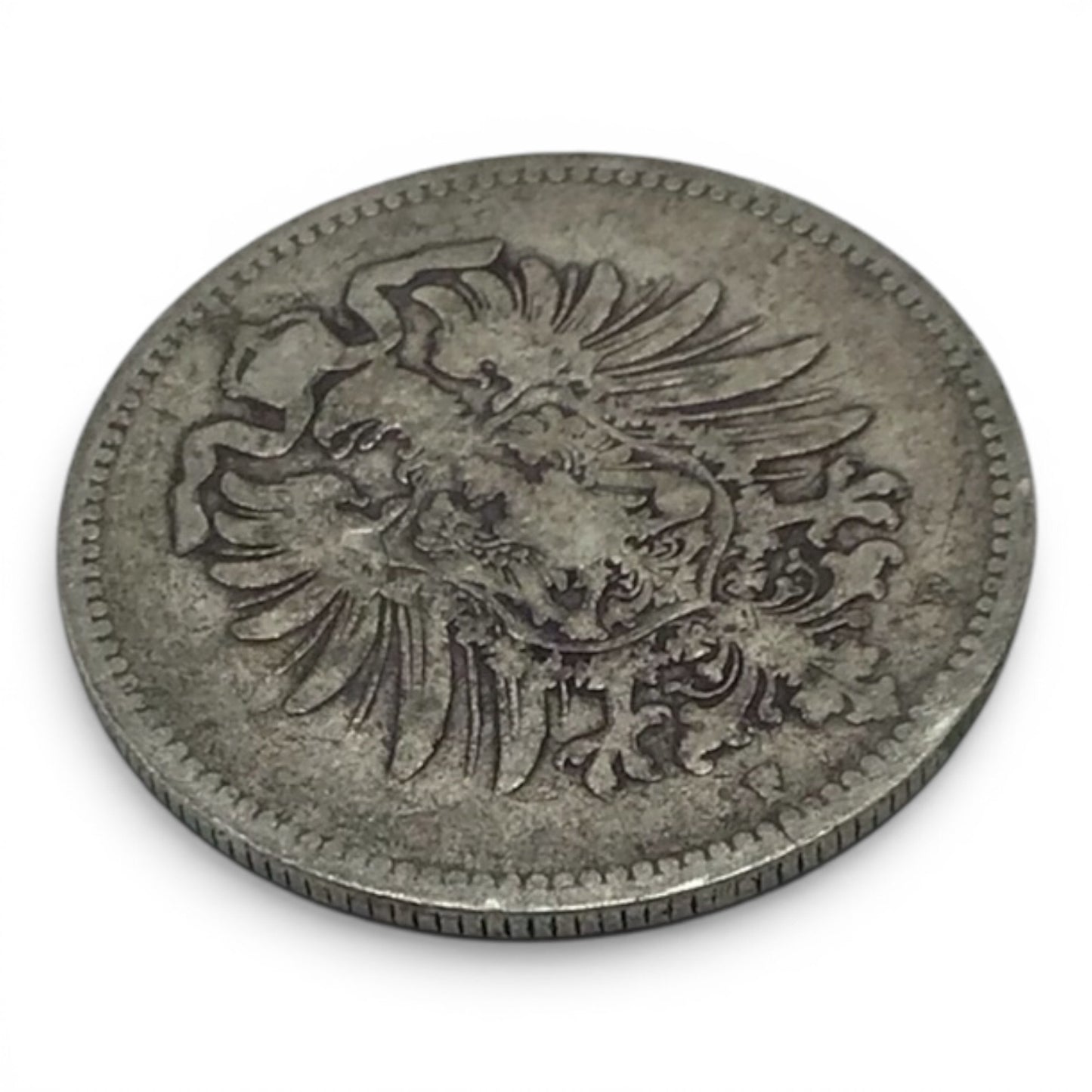 1874 F Germany Empire 1 Mark Coin - Stuttgart Mint