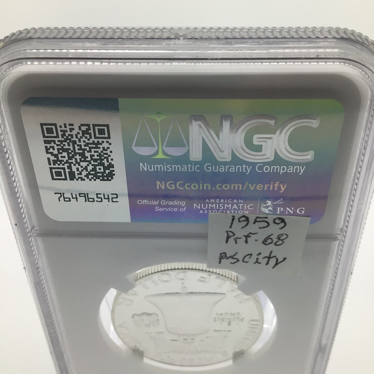 1959 Benjamin Franklin Half-Dollar PF 68