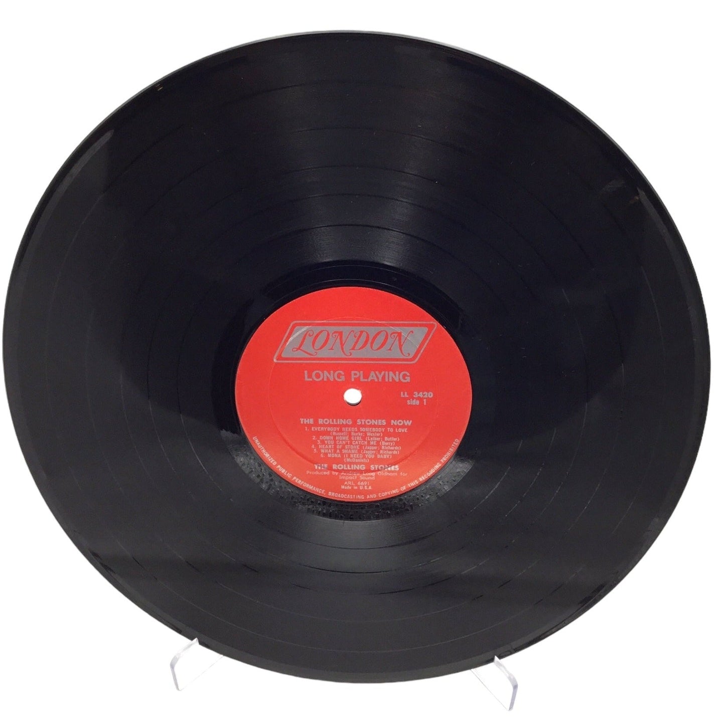 1965 The Rolling Stones, Now! Cover & Vinyl VG+ Cover VG London Mono LL-3420