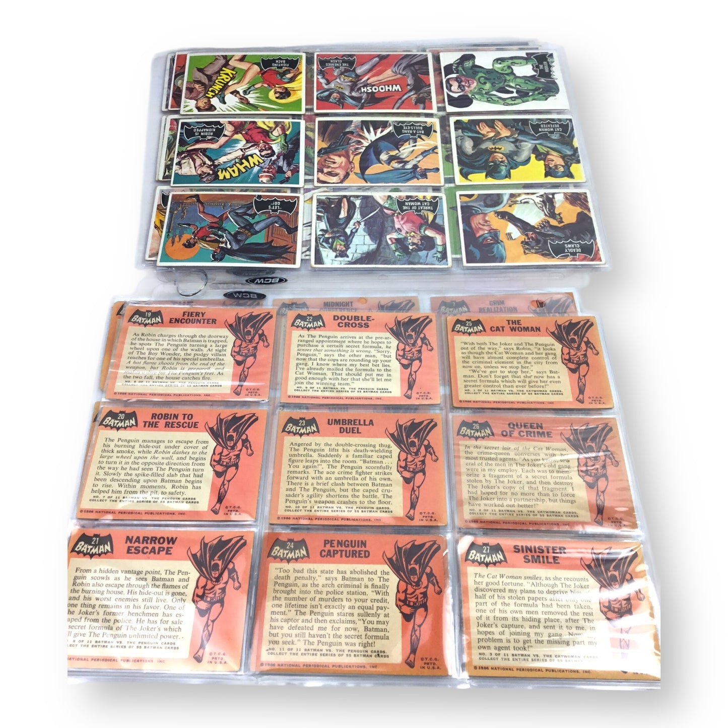 1966 Topps O-Pee-Chee Batman Black Bat Set 55/55 VG-EX Joker Robin