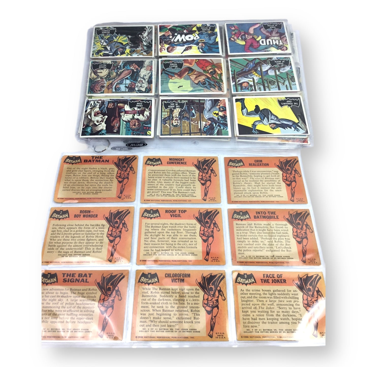 1966 Topps O-Pee-Chee Batman Black Bat Set 55/55 VG-EX Joker Robin