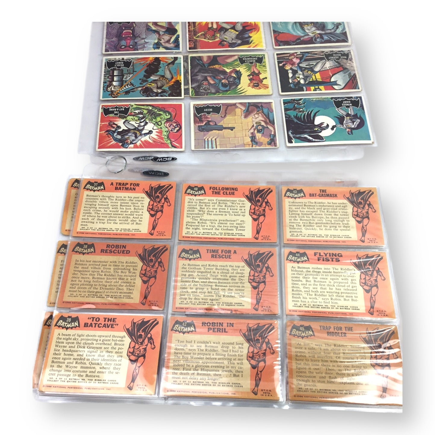 1966 Topps O-Pee-Chee Batman Black Bat Set 55/55 VG-EX Joker Robin