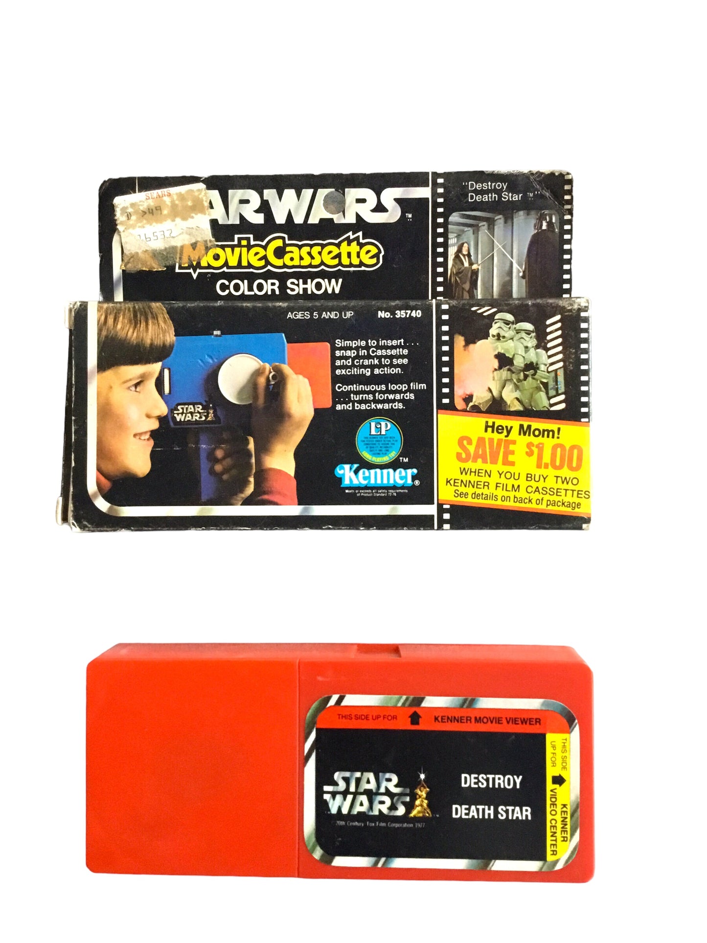 1977 Kenner Star Wars Movie Cassette in Box Destroy Death Star