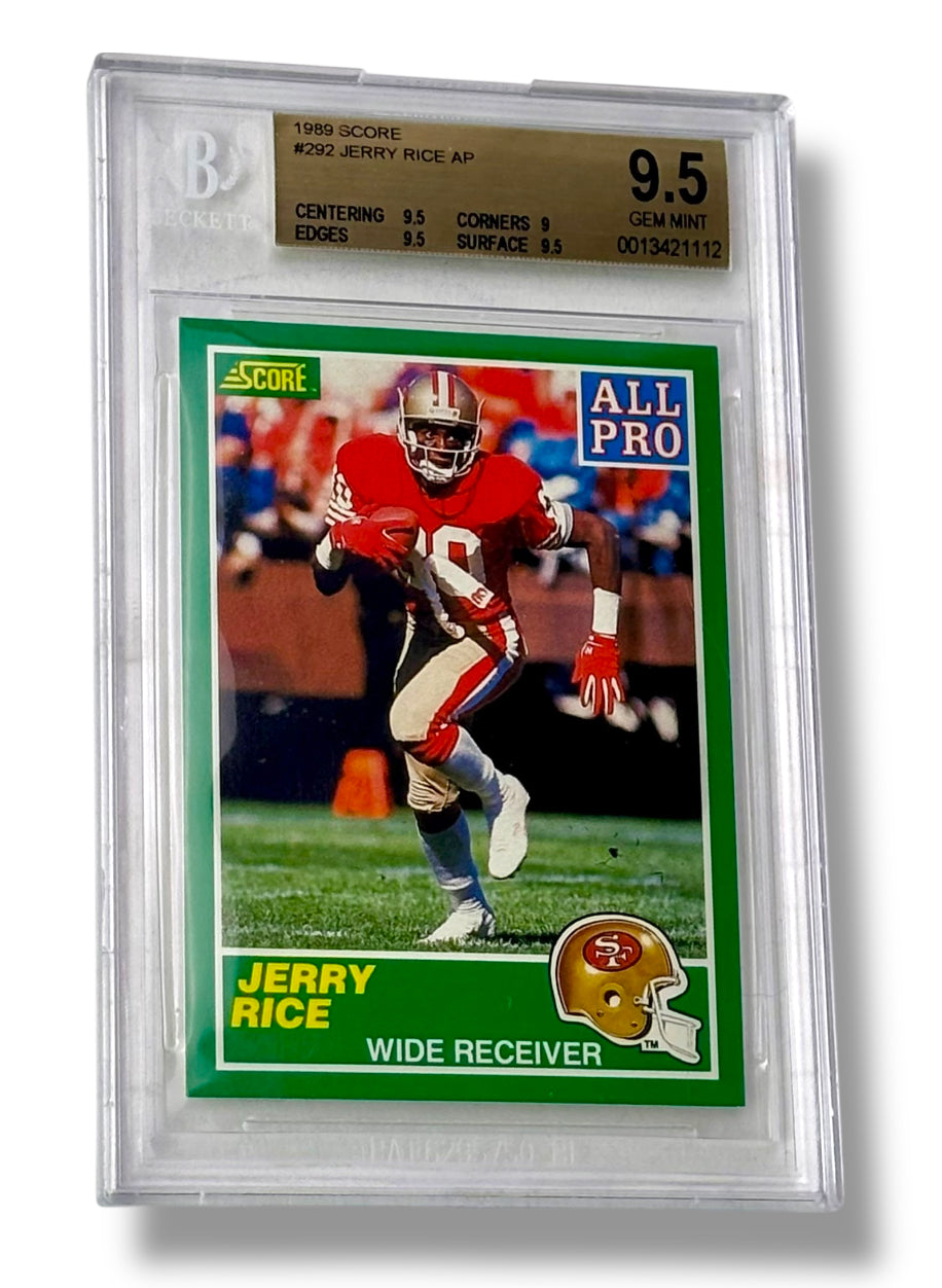 1989 Score 1st Edition #292 Jerry Rice All Pro BGS 9.5 - 0013421112