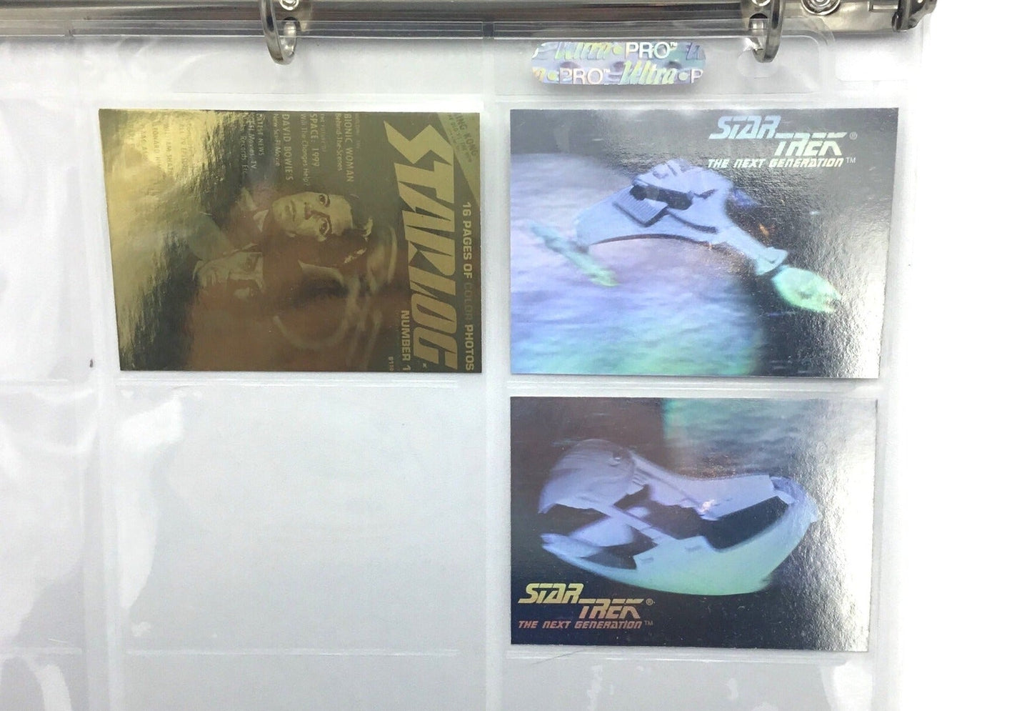 1992 Star Trek The Next Generation Impel 120 Card Set w/ 4 Hologram Cards