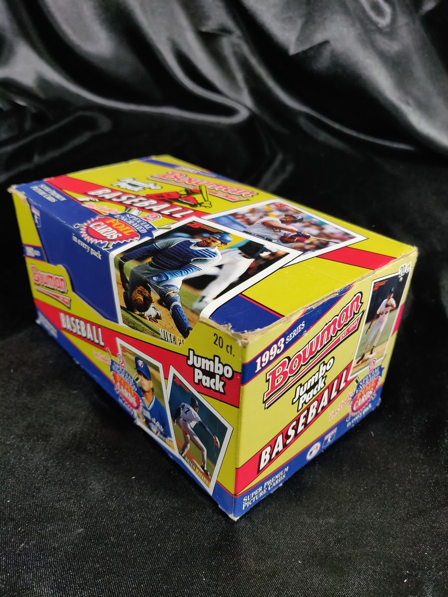 1993 Bowman Baseball MLB Box of 20 Jumbo Packs Possible Jeter RC