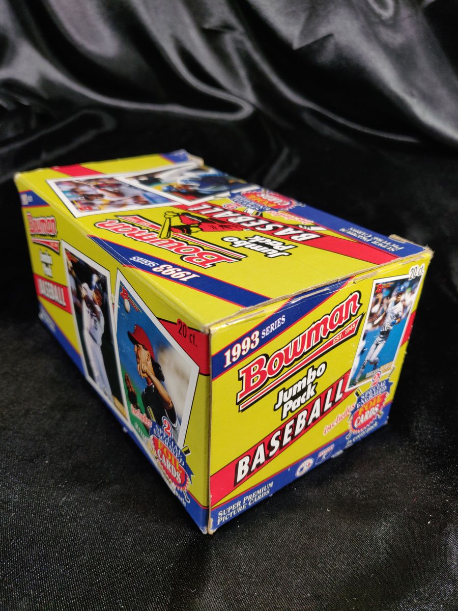 1993 Bowman Baseball MLB Box of 20 Jumbo Packs Possible Jeter RC