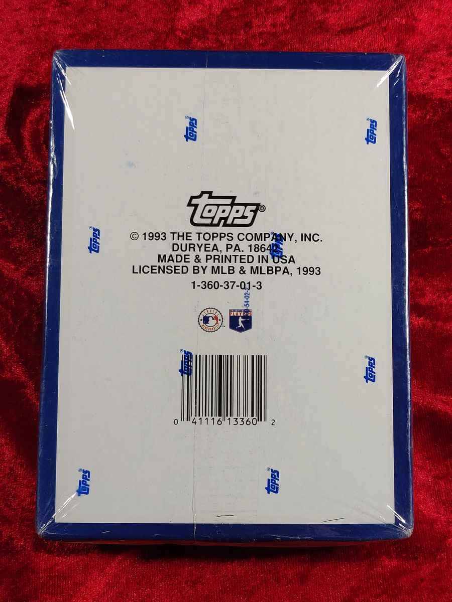 1993 Bowman MLB Baseball Cards Factory Sealed Hobby Box 24 Packs
