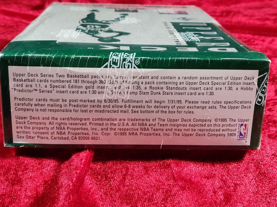 1994-95 Upper Deck Basketball Series 2 Factory Sealed Retail Box 36 Packs