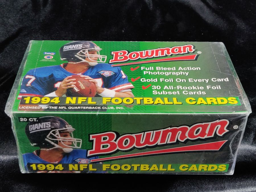 1994 Bowman Football Factory Sealed Box 20 Packs Marshall Faulk RC