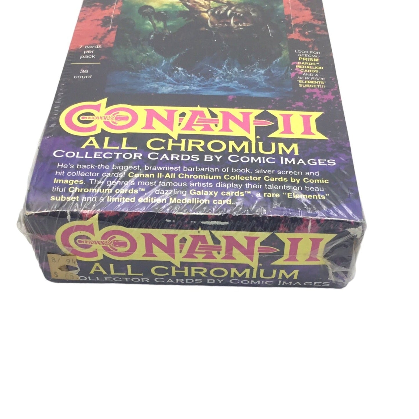 1994 Conan II All Chromium Sealed Collector Card Box Comic Images 7 Cards per Pack 36 Packs