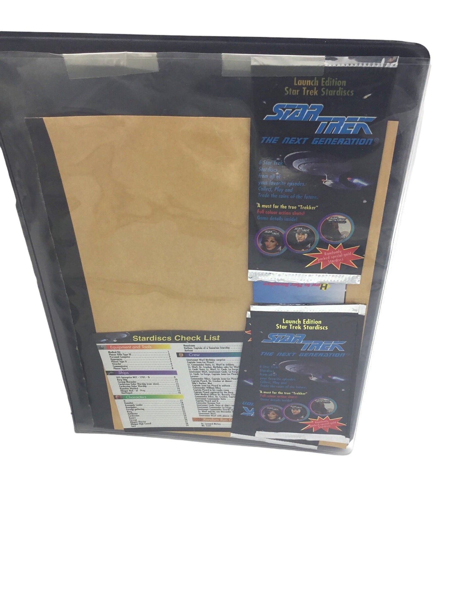 1994 Star Trek Master Series 2 Skybox Complete 100 Trading Base Card Set In Collector Binder w/Insert Sets