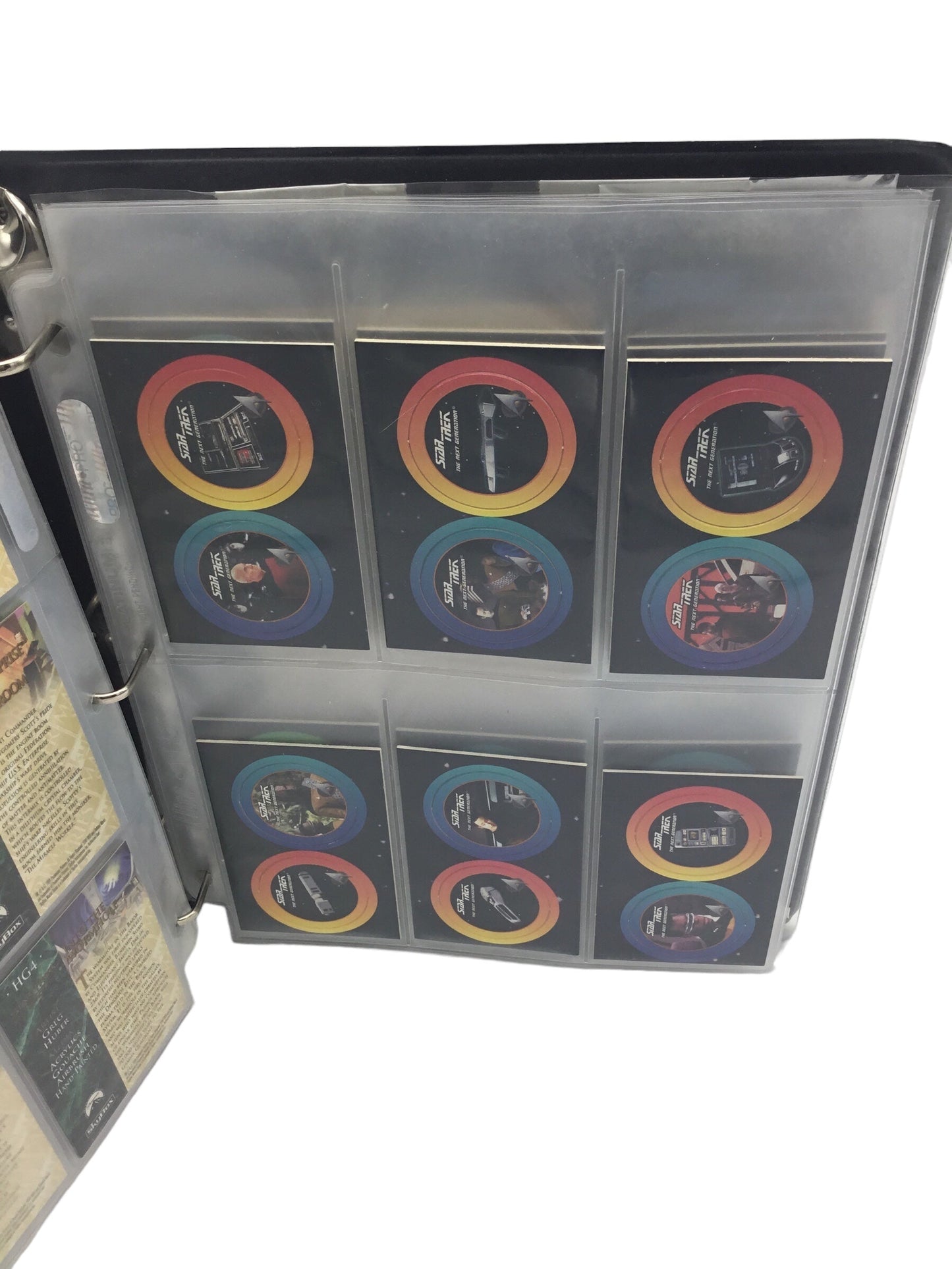 1994 Star Trek Master Series 2 Skybox Complete 100 Trading Base Card Set In Collector Binder w/Insert Sets