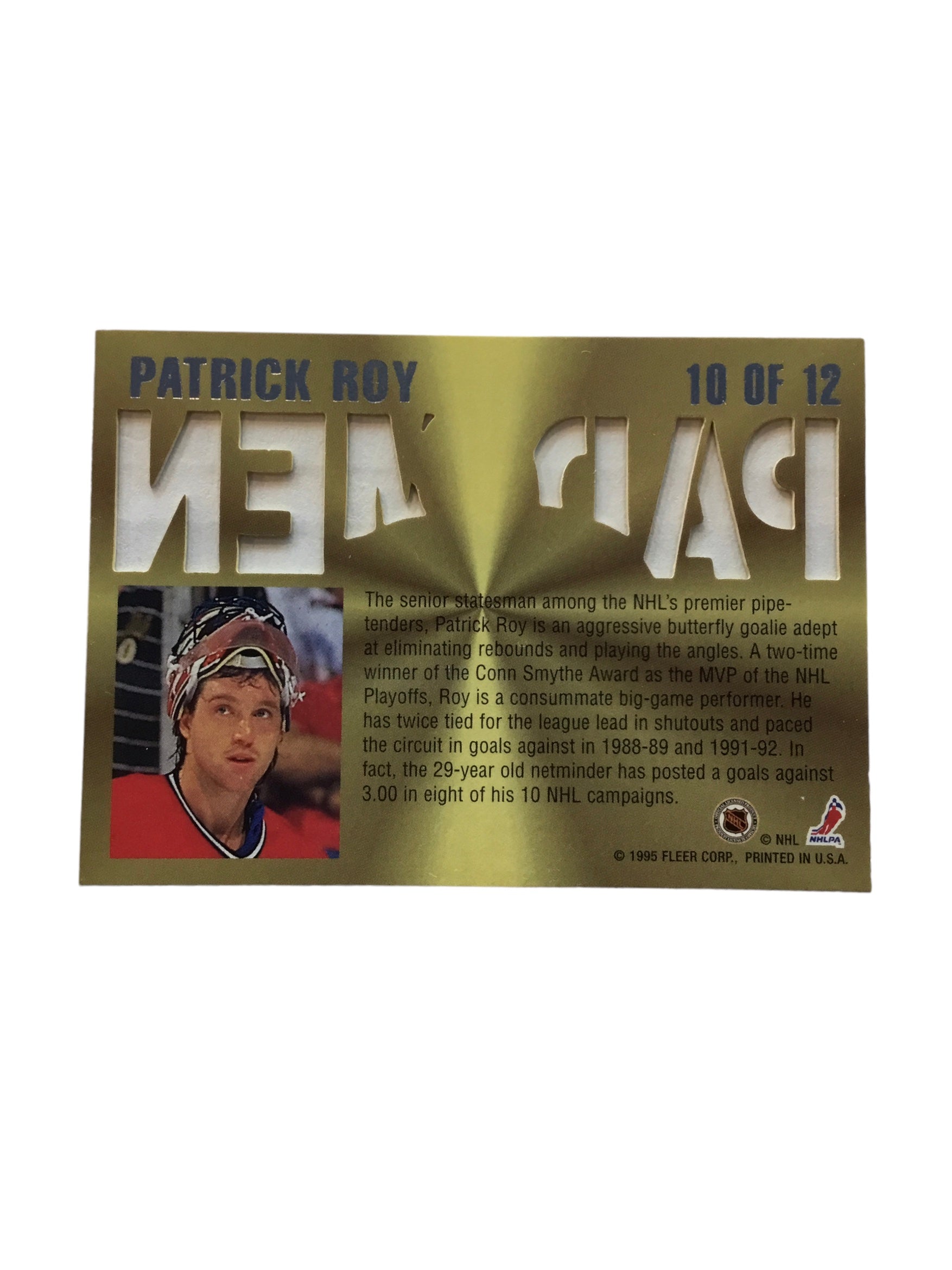 1995/96 ULTRA PREMIER PAD MEN PATRICK ROY #10
