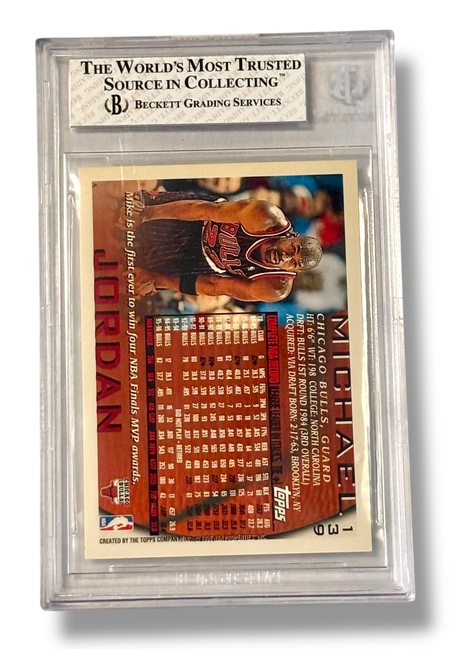 1996-97 Topps #139 Michael Jordan BGS 8 NM-MT - 0013418807