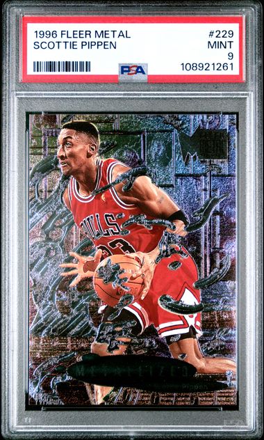 1996 Fleer Metal Metalized #229 Scottie Pippen PSA 9 - 108921261