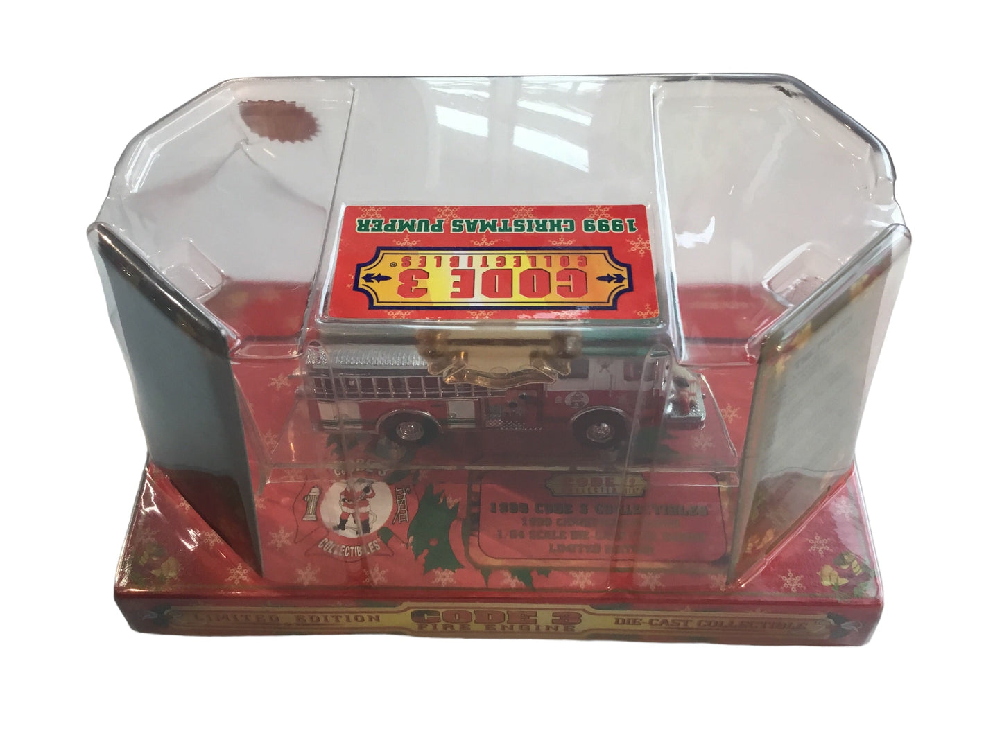 1999 Christmas Luverne Pumper - Code 3 Ferrara Diecast 1/64 Fire Engine