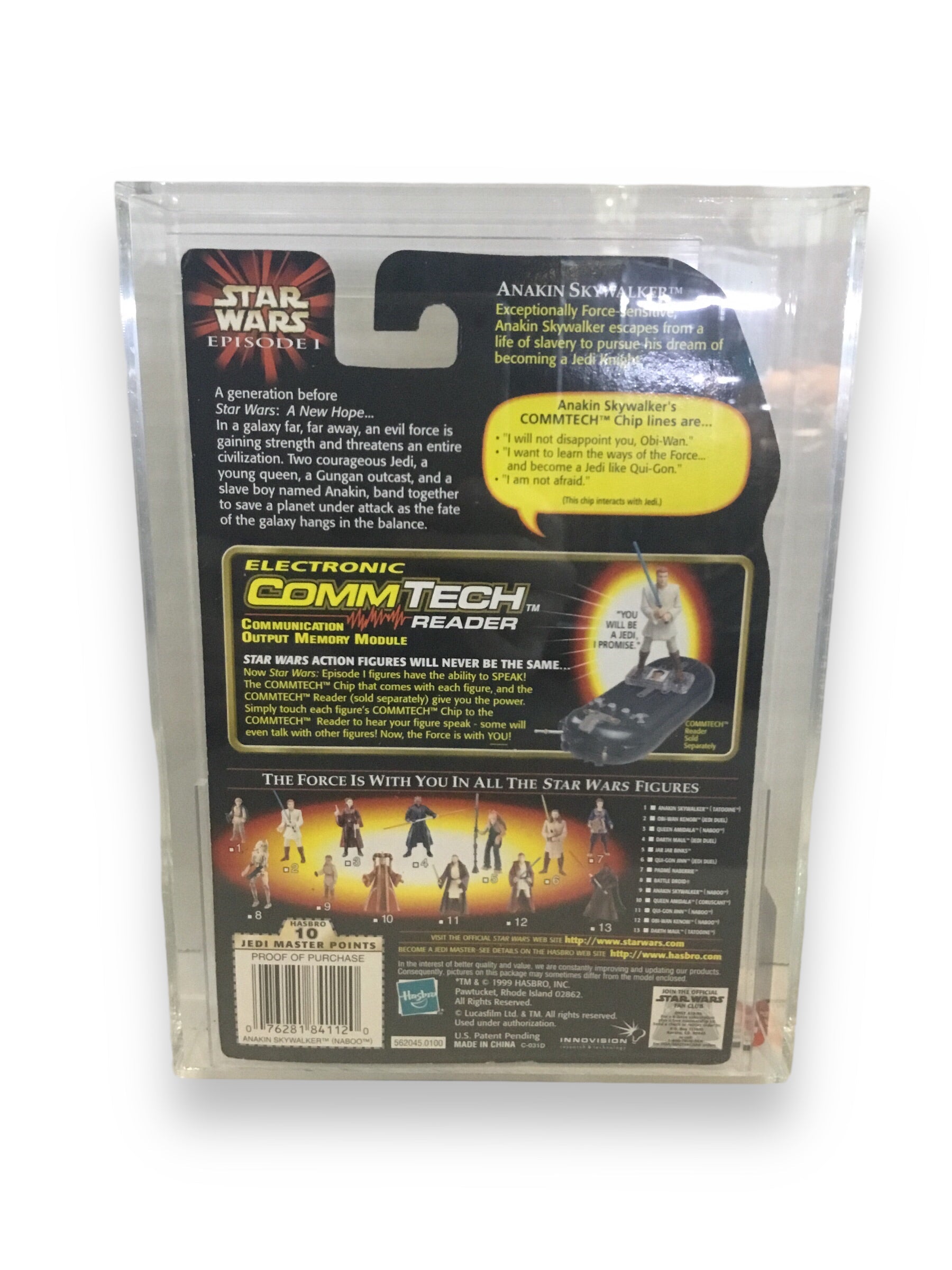 1999 Hasbro Star Wars Episode 1 Anakin (Naboo) Graded 85