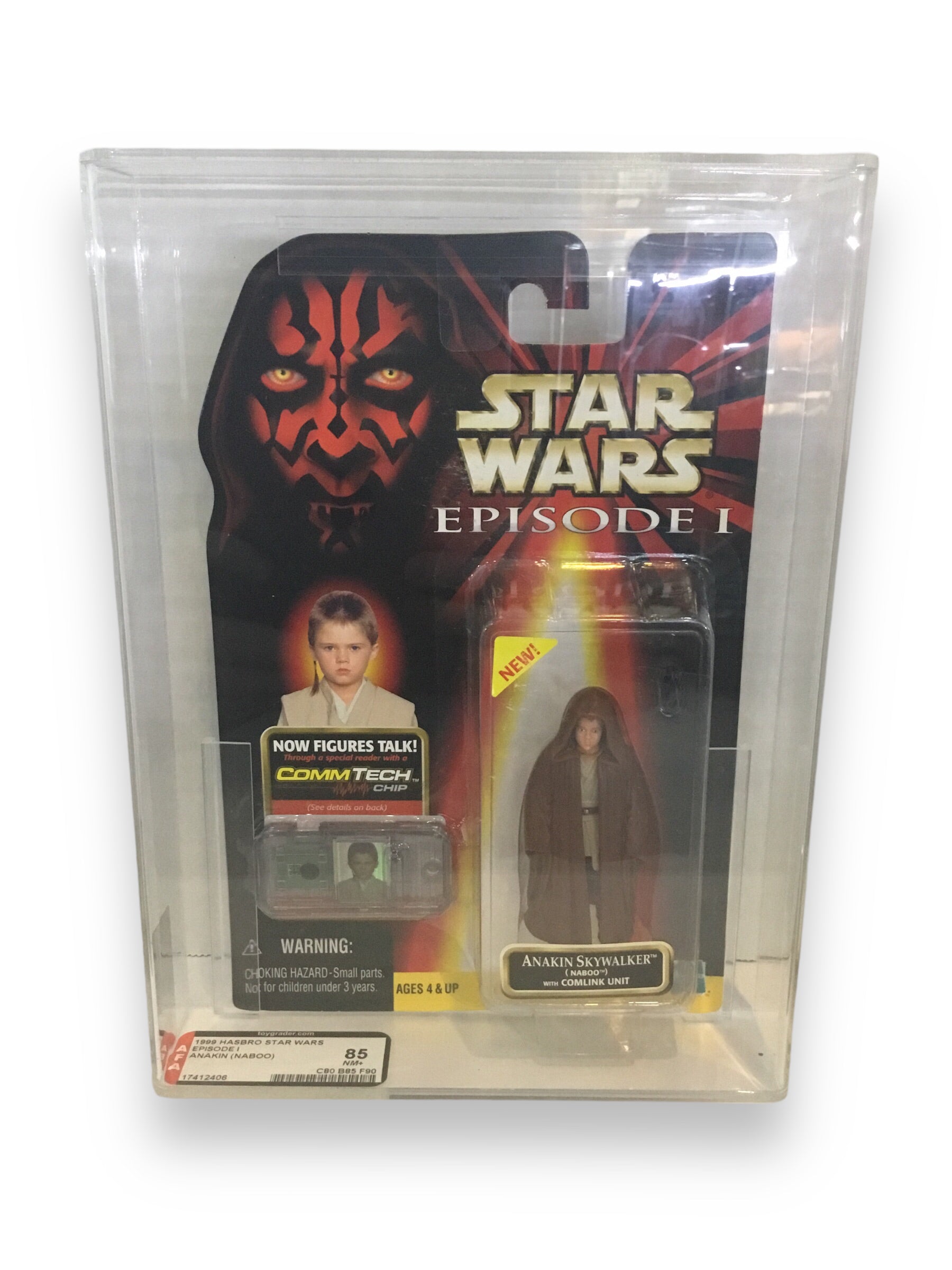 1999 Hasbro Star Wars Episode 1 Anakin (Naboo) Graded 85