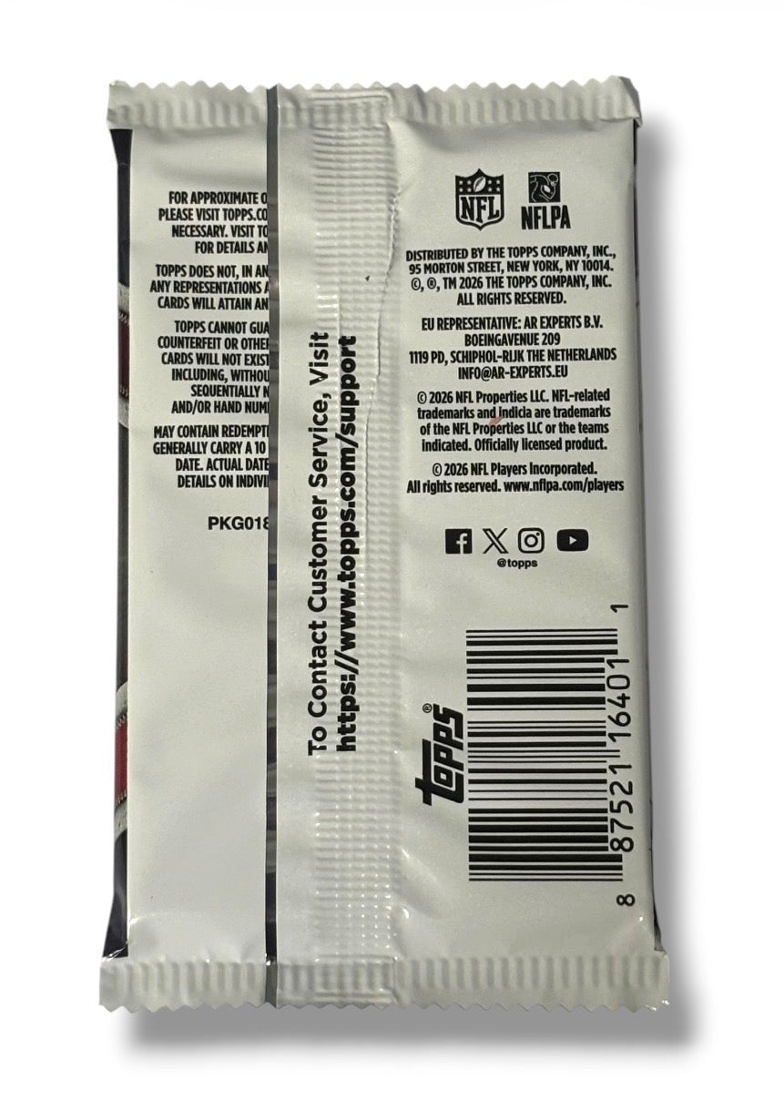 2026 Topps Football Hobby Box - Single Pack Purchase