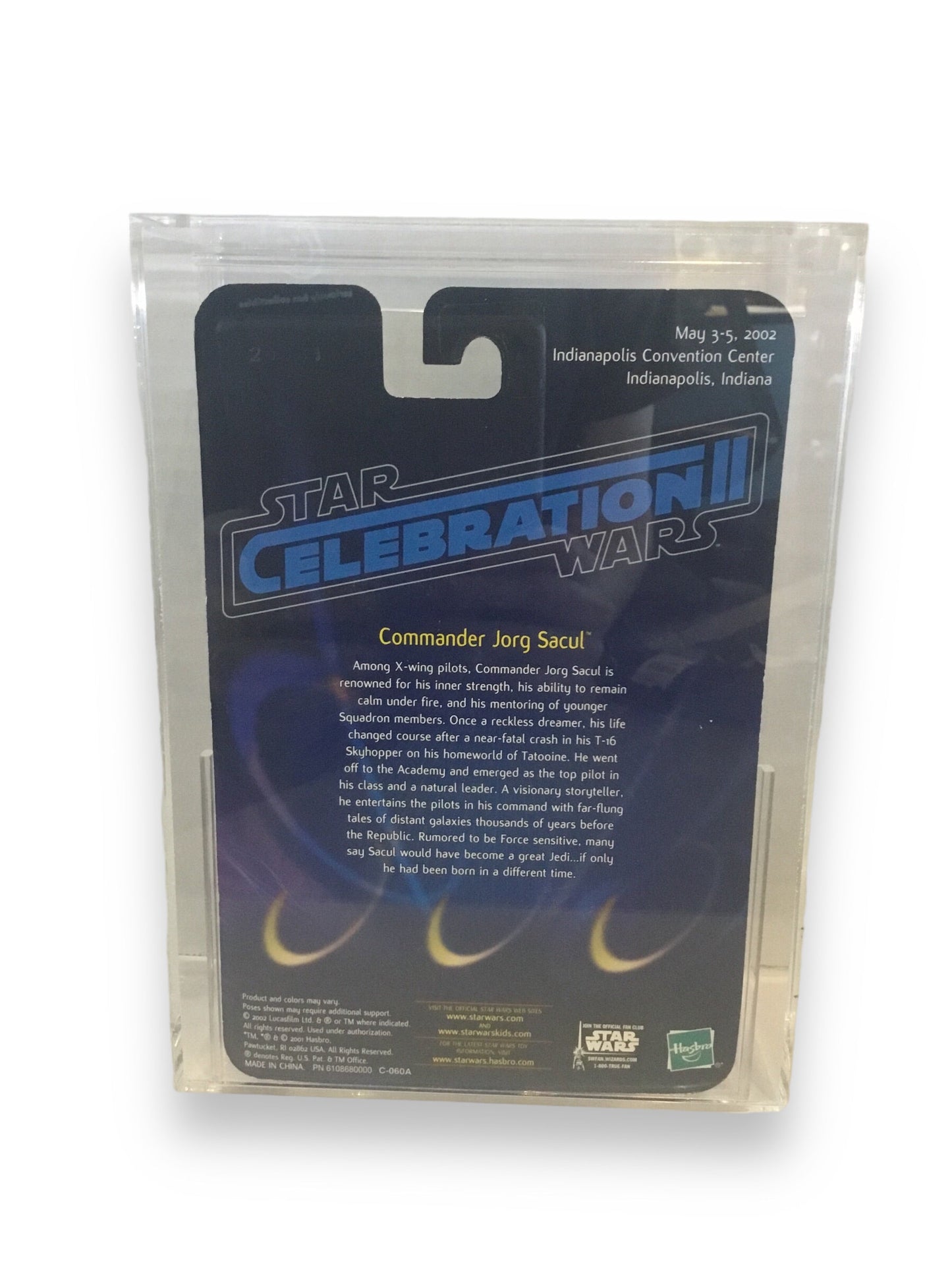 2002 Hasbro Star Wars Saga Series Commander Jorg Sacul Celebration Exclusive Graded 80+
