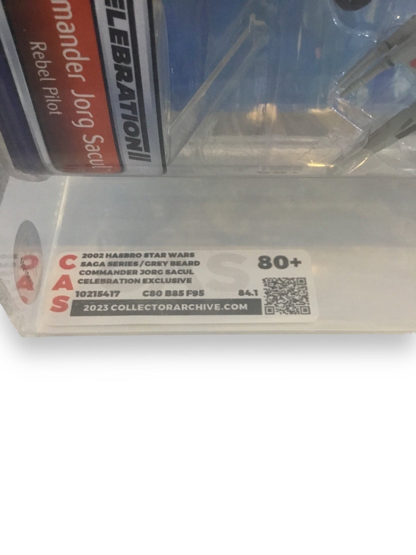 2002 Hasbro Star Wars Saga Series Commander Jorg Sacul Celebration Exclusive Graded 80+