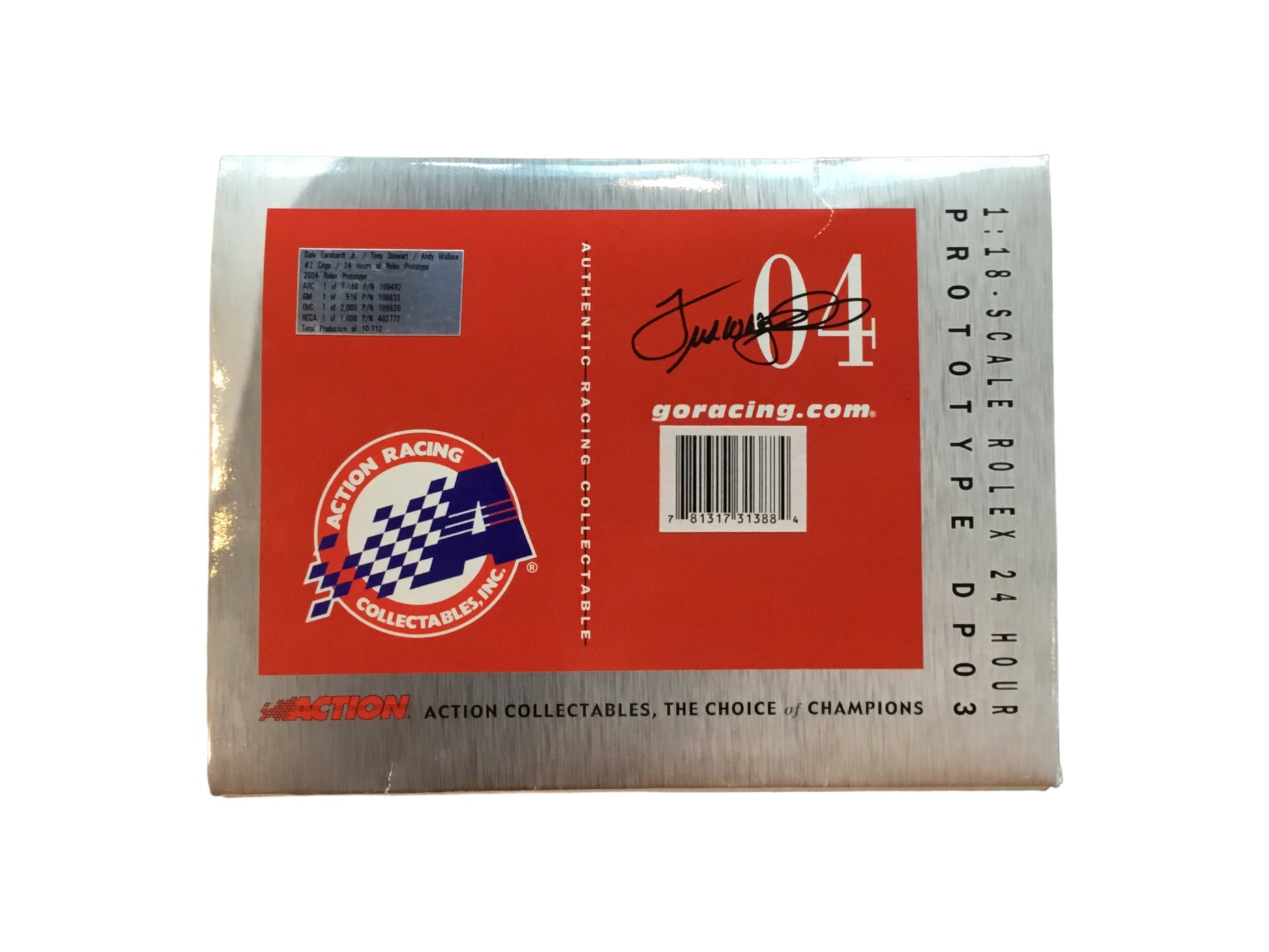 2004 D. Earnhardt Jr., T Stewart, A Wallace Citgo Rolex 24 Prototype Action 1:18 Like new