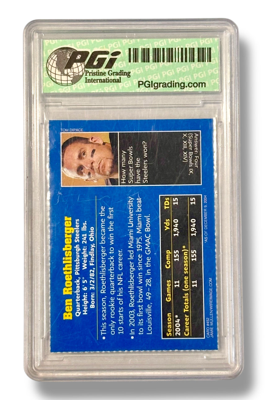 2005 Sports Illustrated for Kids Ben Roethlisberger Rookie RC #452 PGI 10