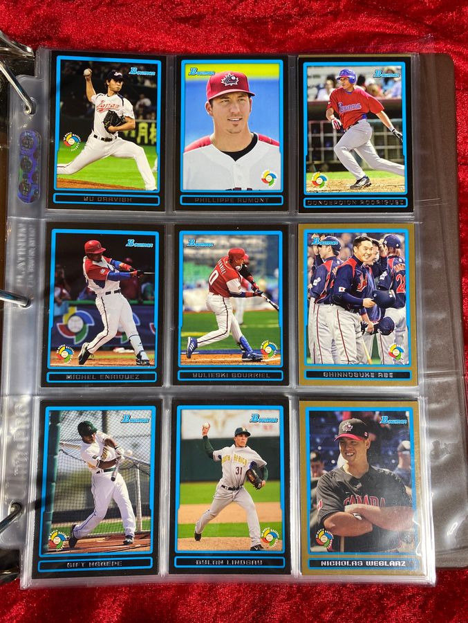 2009 Bowman Baseball Base Set 1-220, 90 Card BP, 20 Card BW World, 55 Card BDP
