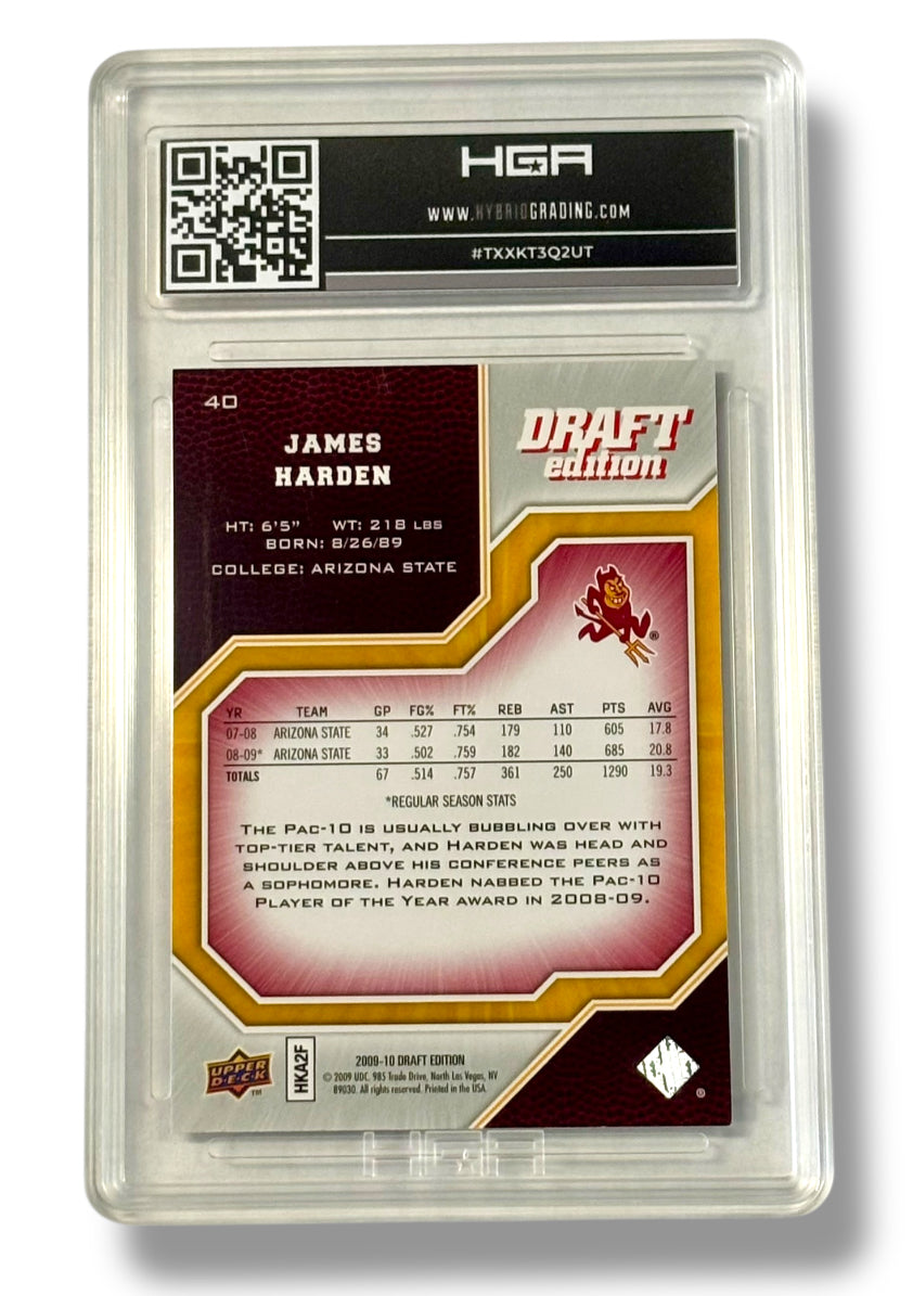 2009 Upper Deck Edition #40 James Harden RC Rookie HGA 9 - TXXKT3Q2UT