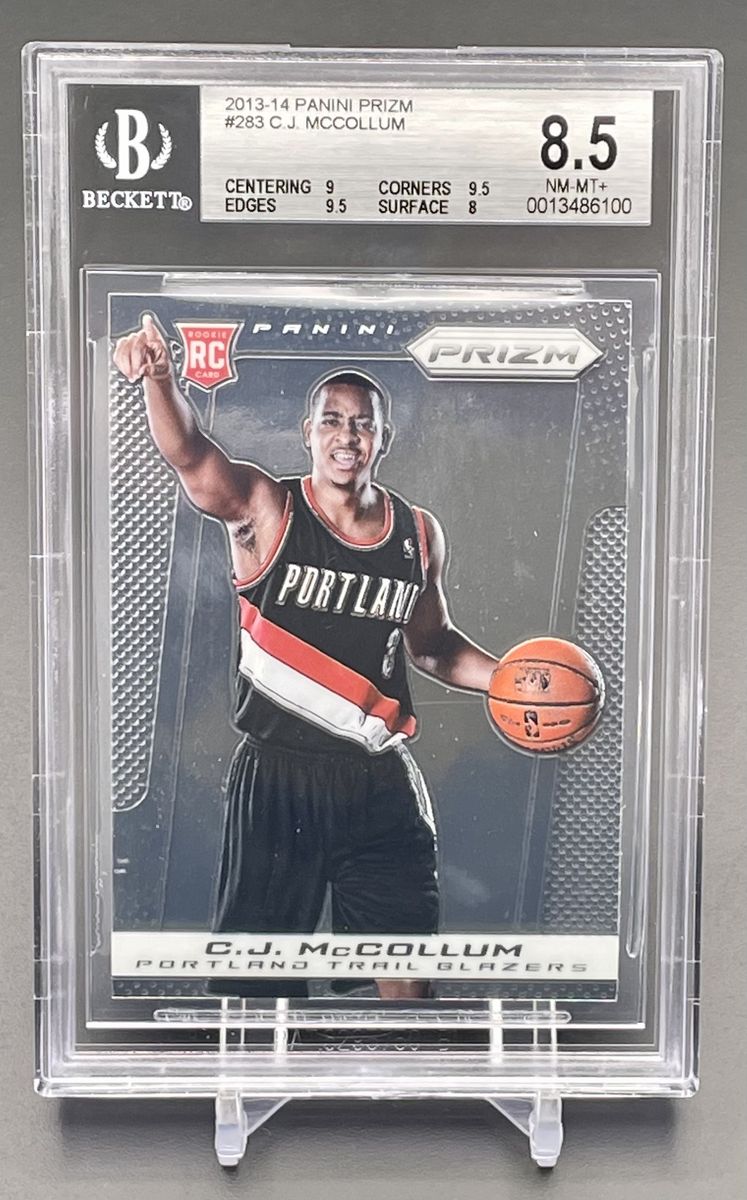 2013-14 Panini Prizm CJ McCollum BGS 8.5 Rookie RC Trail Blazers #283