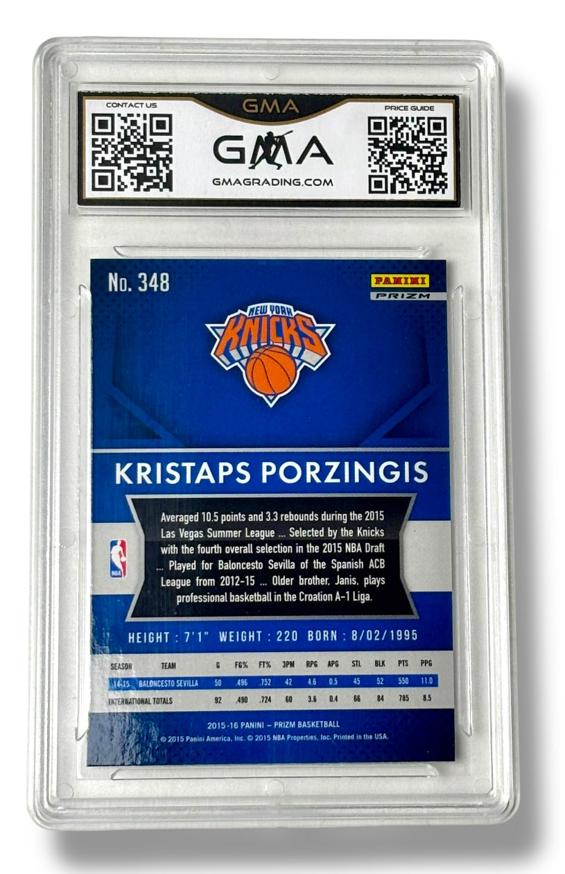 2015 Prizm Shock #348 Kristaps Porzingis GMA 10 - 5084631