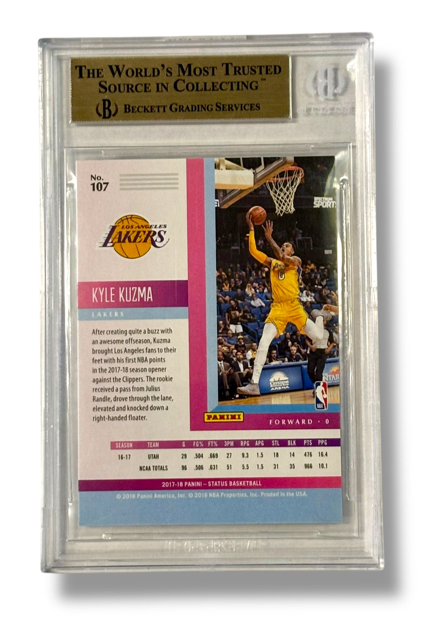 2017 Panini Status #107 Kyle Kuzma Rookie RC BGS 9.5 Gem Mint - 0013419971