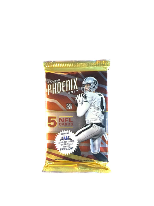 2017 Phoenix Football Card Hobby Box Pack - 12 count 5 Cards Per Pack Mahomes