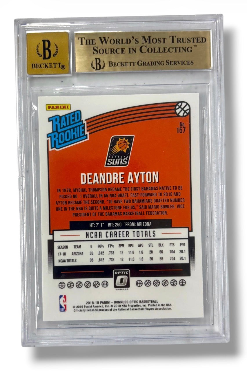 2018 Donruss Optic #157 DeAndre Ayton RC Rookie BGS 9.5 - 0013421921