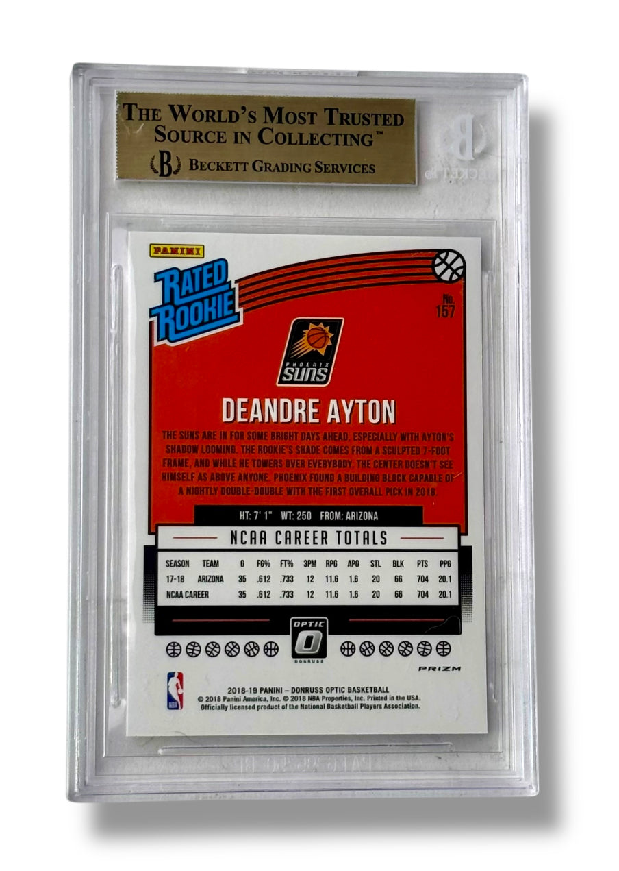 2018 Donruss Optic Shock DeAndre Ayton Rookie RC BGS 9.5 True Gem Mint - 0013419842