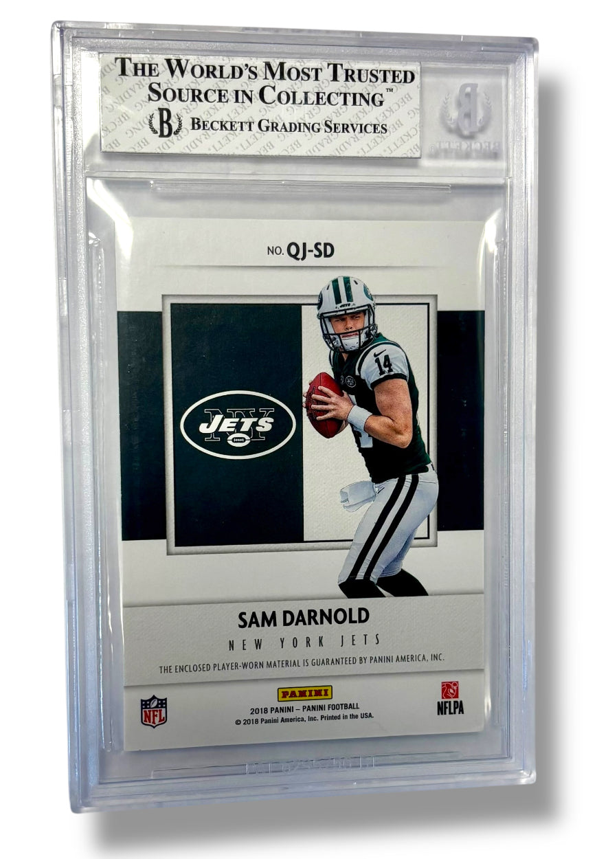 2018 Panini Quest Jumbo Rookie Memorabilia Sam Darnold BGS 7.5 - 0013419310