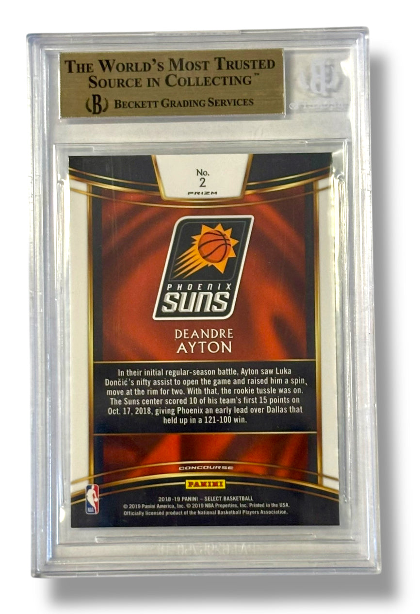 2018 Panini Select Prizms Silver #2 DeAndre Ayton Rookie RC BGS 9.5 - 0013419667