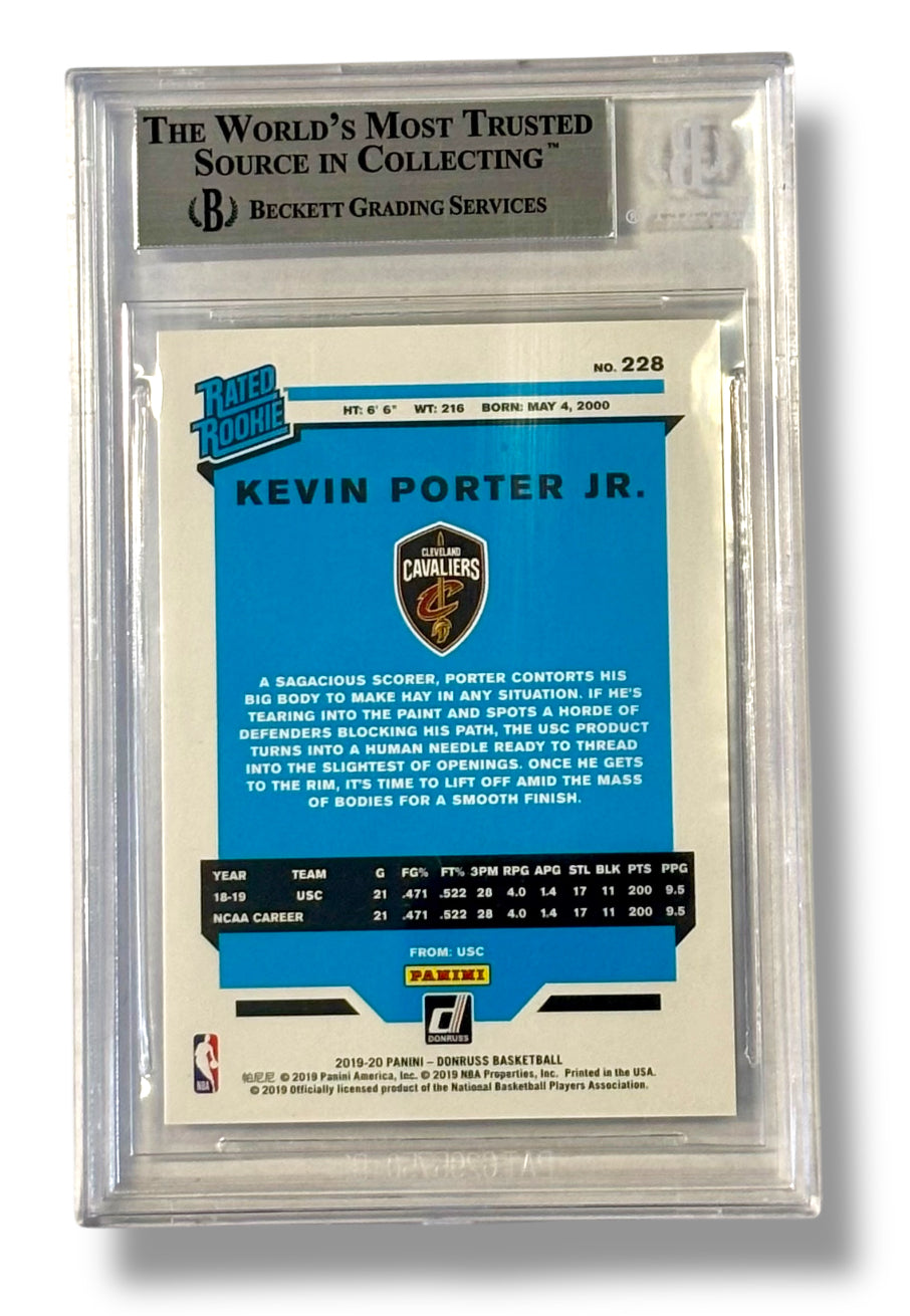 2019-20 Donruss Press Proof Blue Laser /49 #228 Kevin Porter Jr. RC BGS 9 - 0013492724