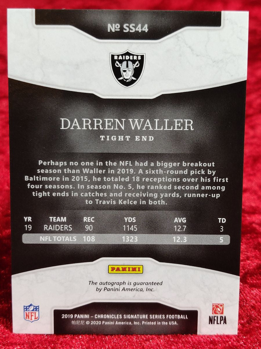 2019 Donruss Signature Series Red #44 Darren Waller 42/75