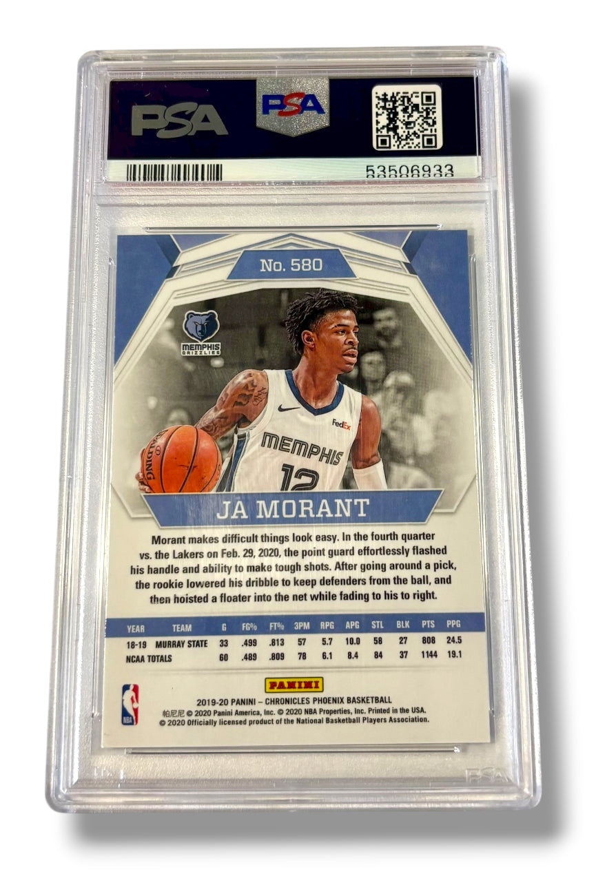 2019 Panini Chronicles #580 Ja Morant Rookie RC PSA 10 - 53506933