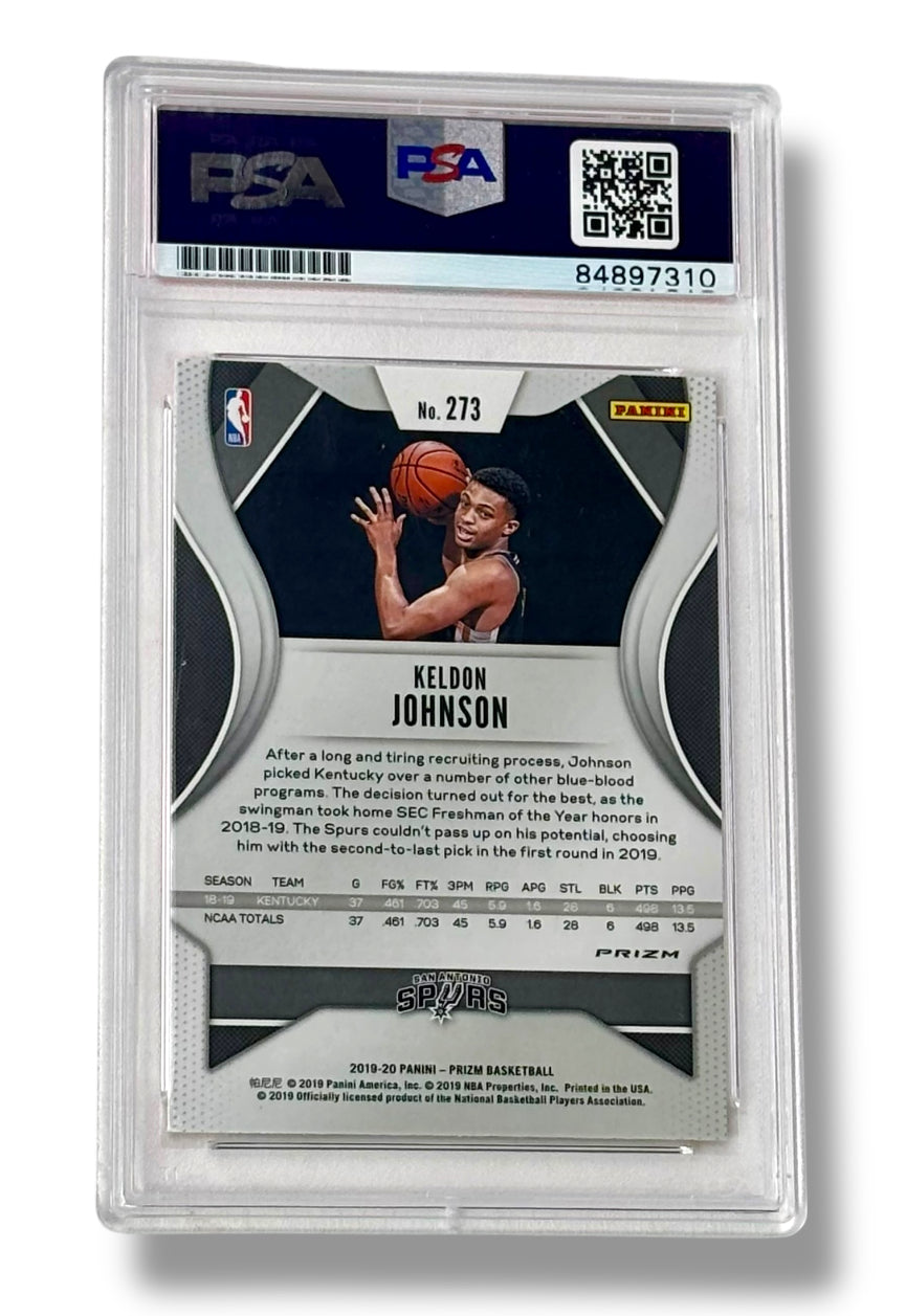 2019 Prizm Orange Ice Keldon Johnson RC Auto PSA Authentic - 84897310