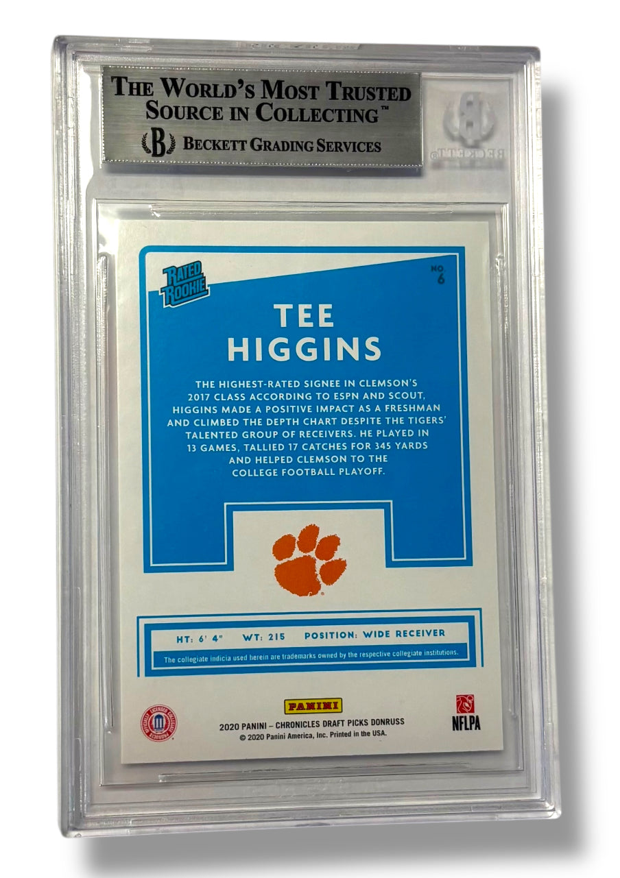 2020 Donruss Draft Picks Rated Rooke #6 Tee Higgins BGS 9 - 0013420224