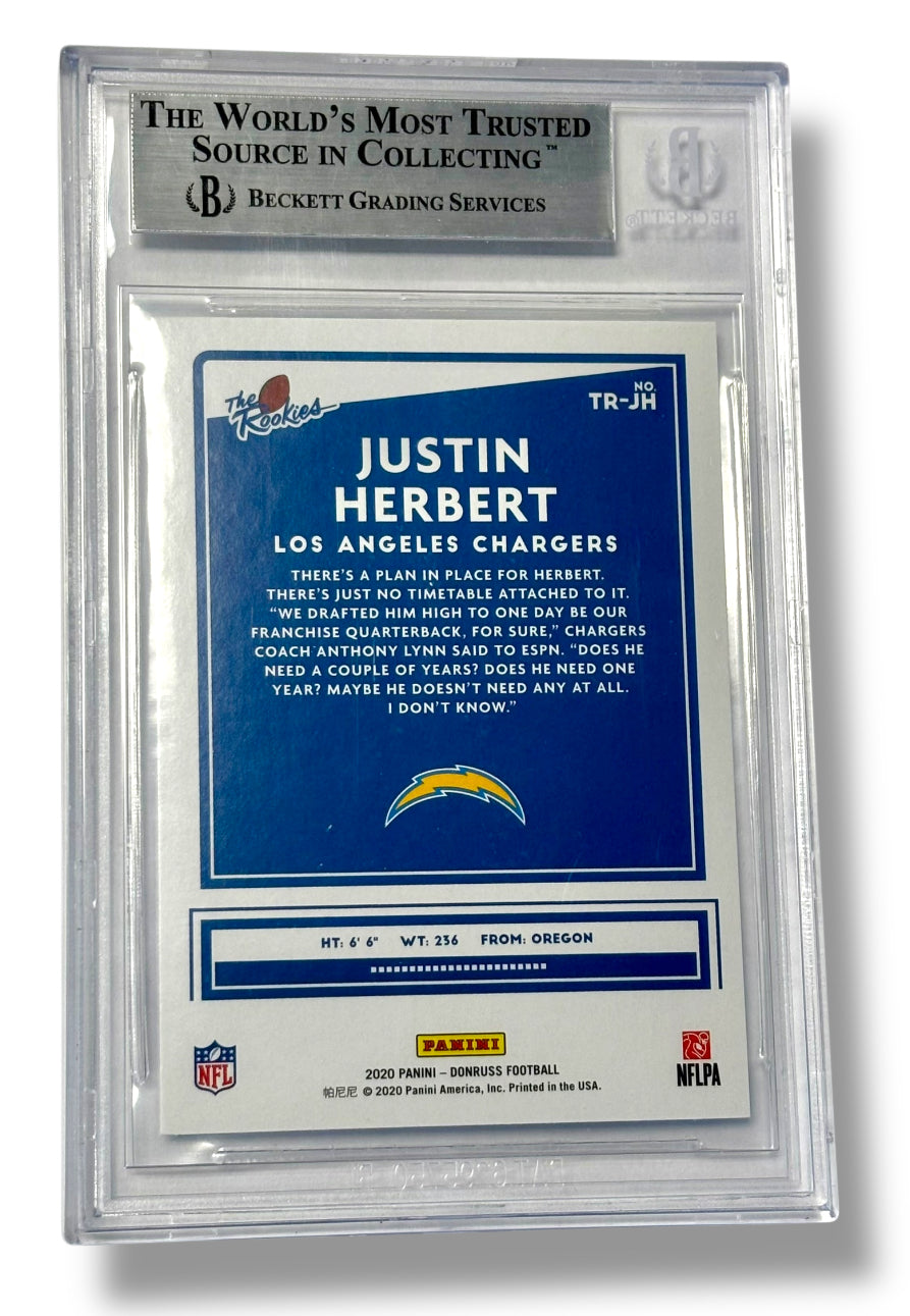 2020 Donruss The Rookies #3 Justin Herbert RC BGS 8.5 - 0013492813