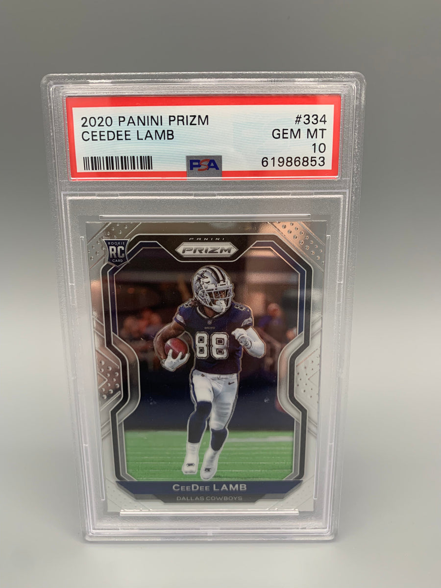 Ceedee Lamb Rookie Card 2020 Panini NFL Debut Rookie PSA 