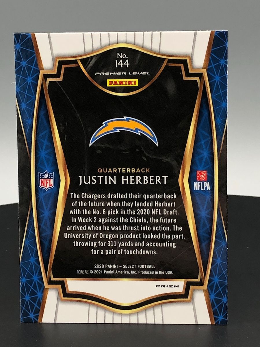 2020 Prizm Select Silver #144 Justin Herbert Rookie RC
